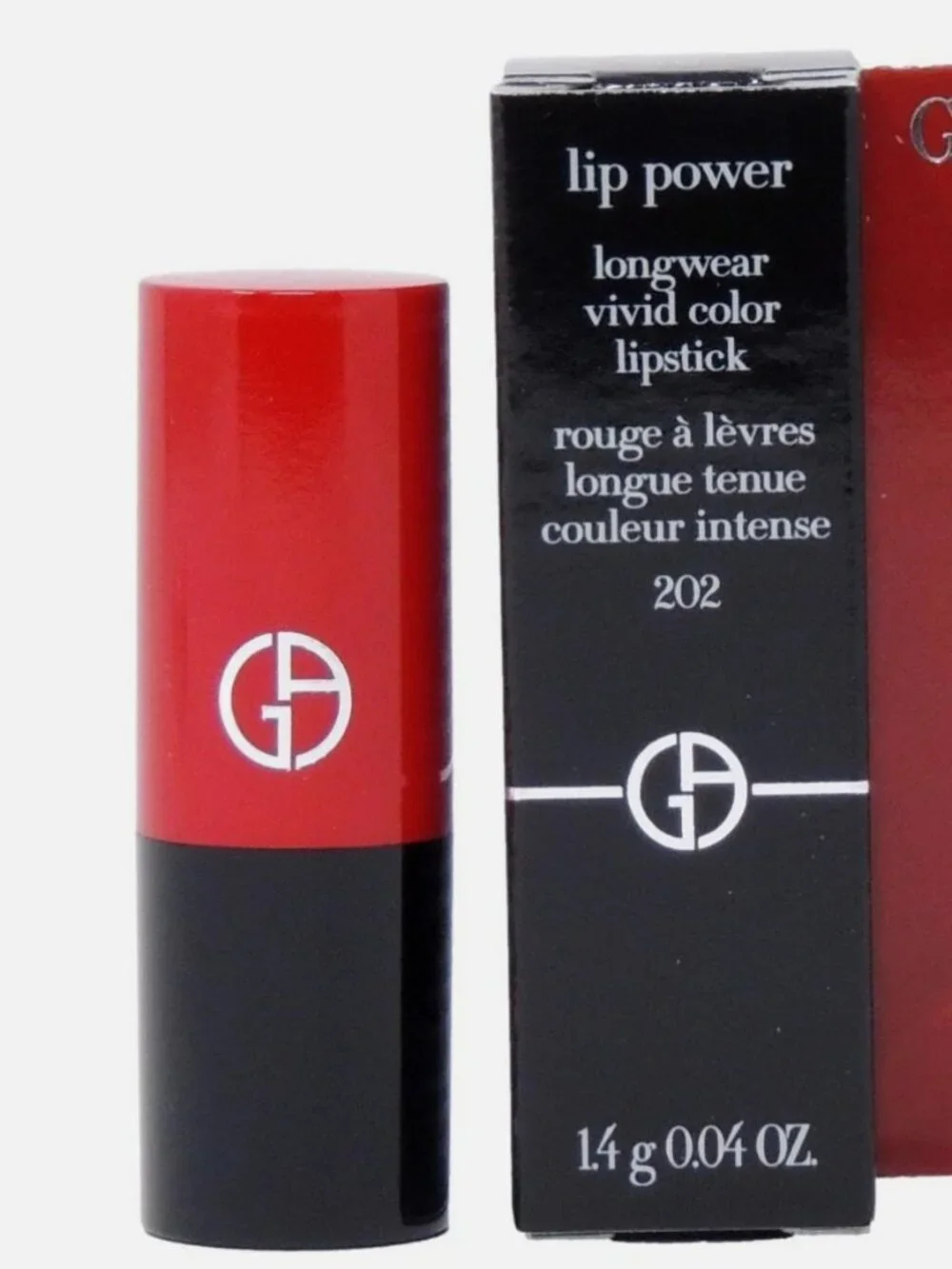 Giorgio Armani 202 Grazia Lip Power Longwear Vivid Color Lipstick *travel Size